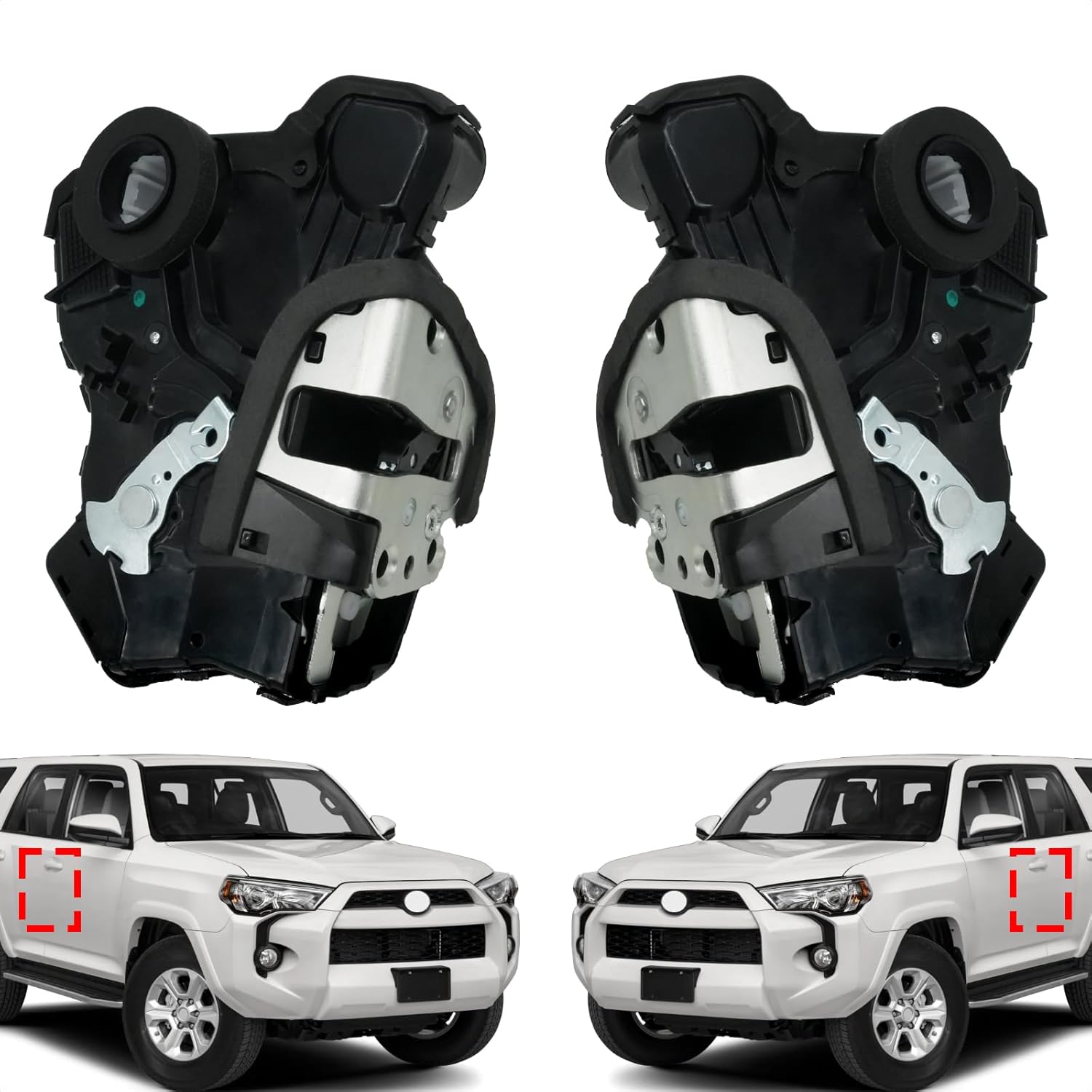 2Pcs Front Door Lock Actuator Motor Compatible with Tundra, Camry